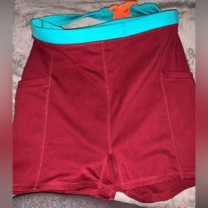 Fabletics By Motion 365 Size Small Active Gym Compression Shorts W/Belt